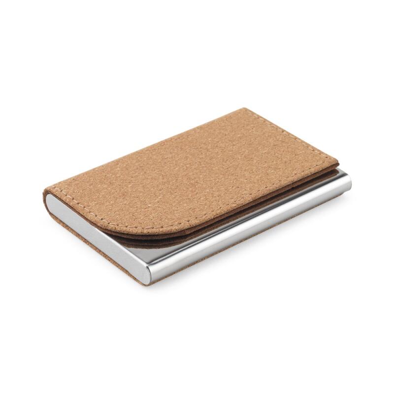 GOSLING. Set consisting of a card holder and a key holder, both in metal and cork – image 4
