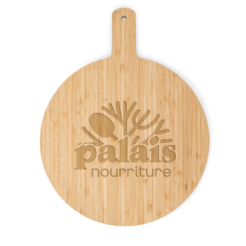 CHEESANO. Round shaped bamboo serving board – image 1
