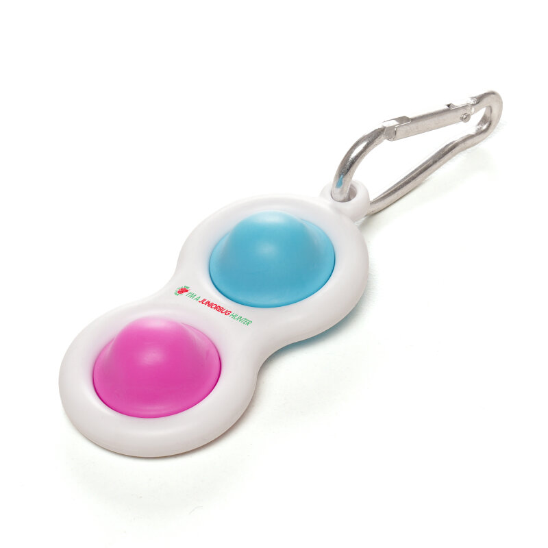 Seashell Fidget Popper with Carabiner Clip – image 1