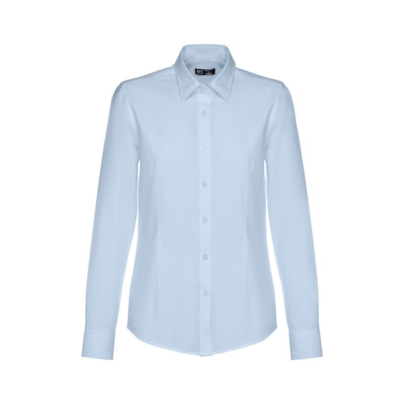THC TOKYO WOMEN II. Women's long-sleeved oxford shirt with pearl coloured buttons – image 1