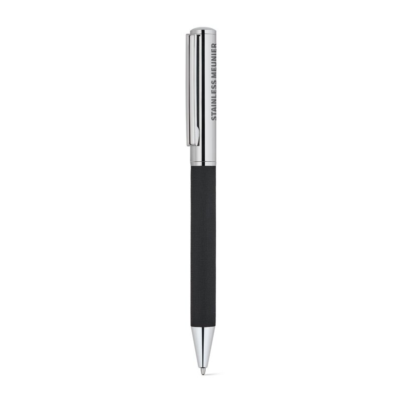 SLAUGHTER. Stainless steel ballpoint pen with a glossy finish and black ink by Dokumental® – image 2