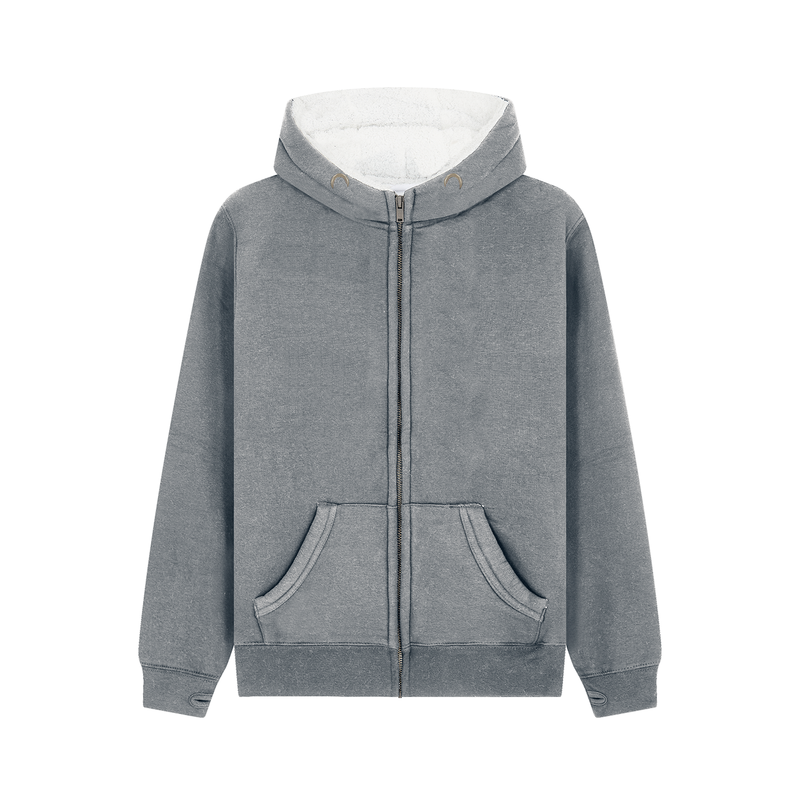 Sherpa Fleece Zip Hoodie – image 16