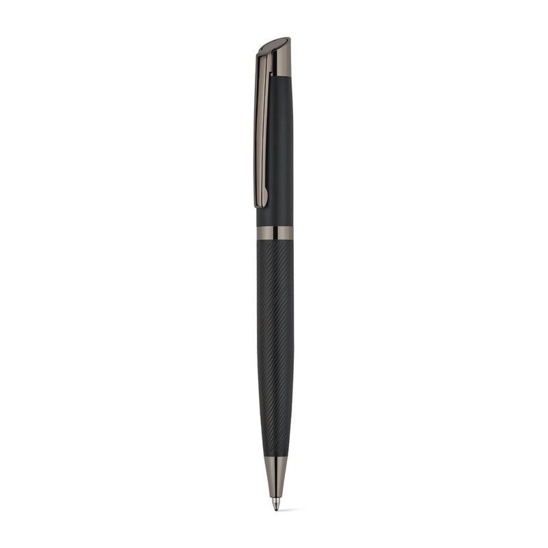 KINGSLEY. Set comprising 1 ballpoint pen and 1 rollerball pen in aluminium, with blue Dokumental® ink – image 5