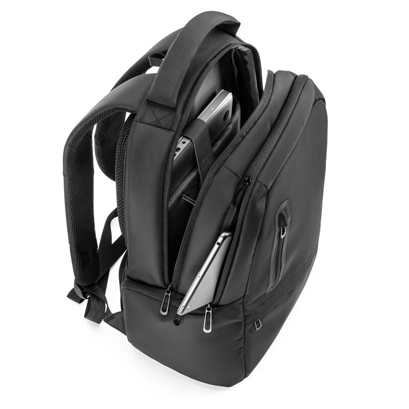 BOSTON SOLID. 17" laptop backpack made from 150D nylon with 2 padded compartments – image 8