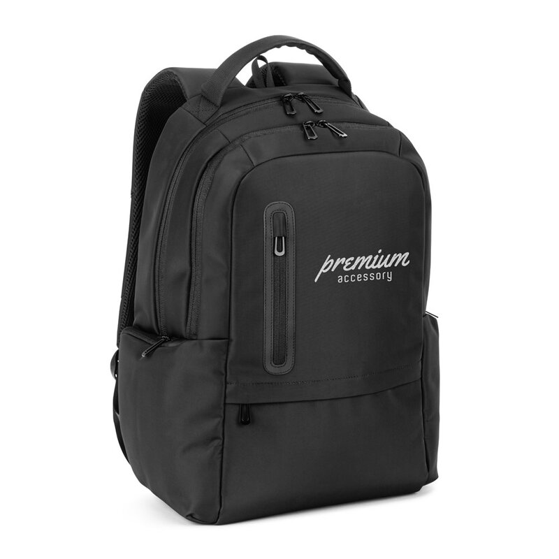 BOSTON SOLID. 17" laptop backpack made from 150D nylon with 2 padded compartments – image 2