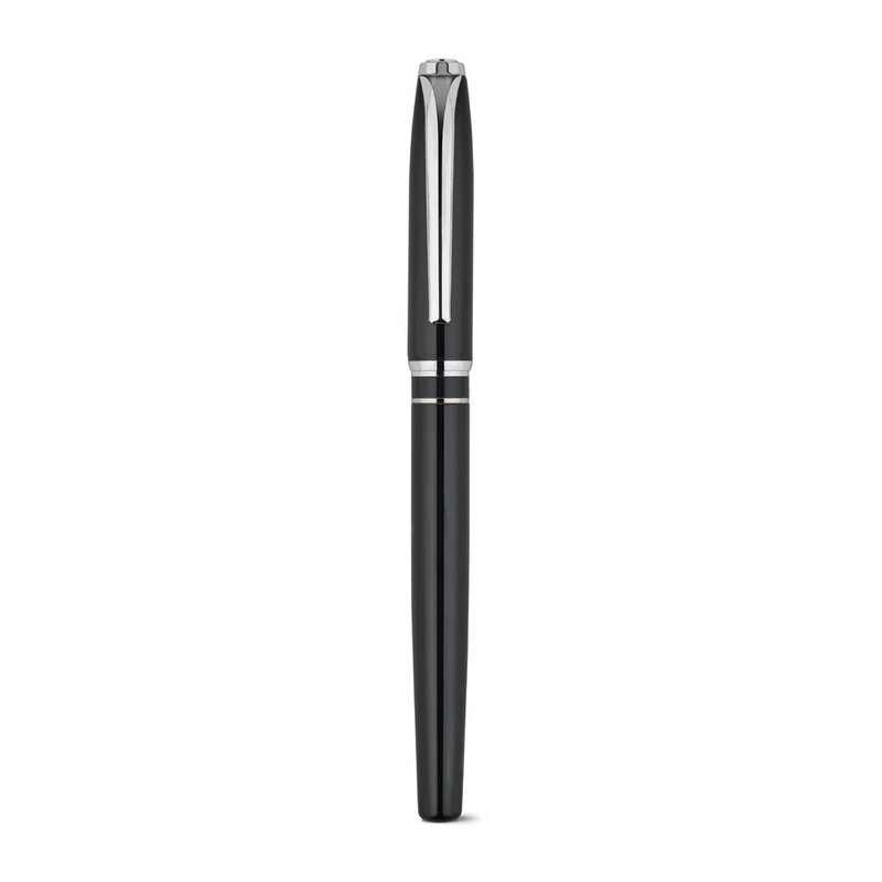 SARAMAGO. Premium set comprising 1 ballpoint pen and 1 rollerball pen in copper and stainless steel, with blue ink – image 6