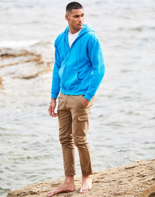 FOTL Mens Classic Hooded Sweat Jacket – image 7
