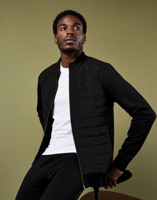 Quilted Full Zip Sweatshirt – image 5