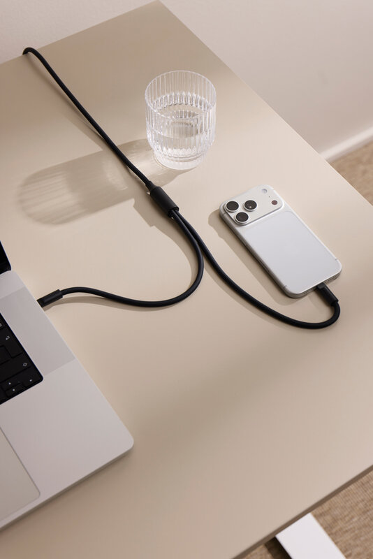 VINGA Baltimore silicone multi charging cable (C+2C) – image 3