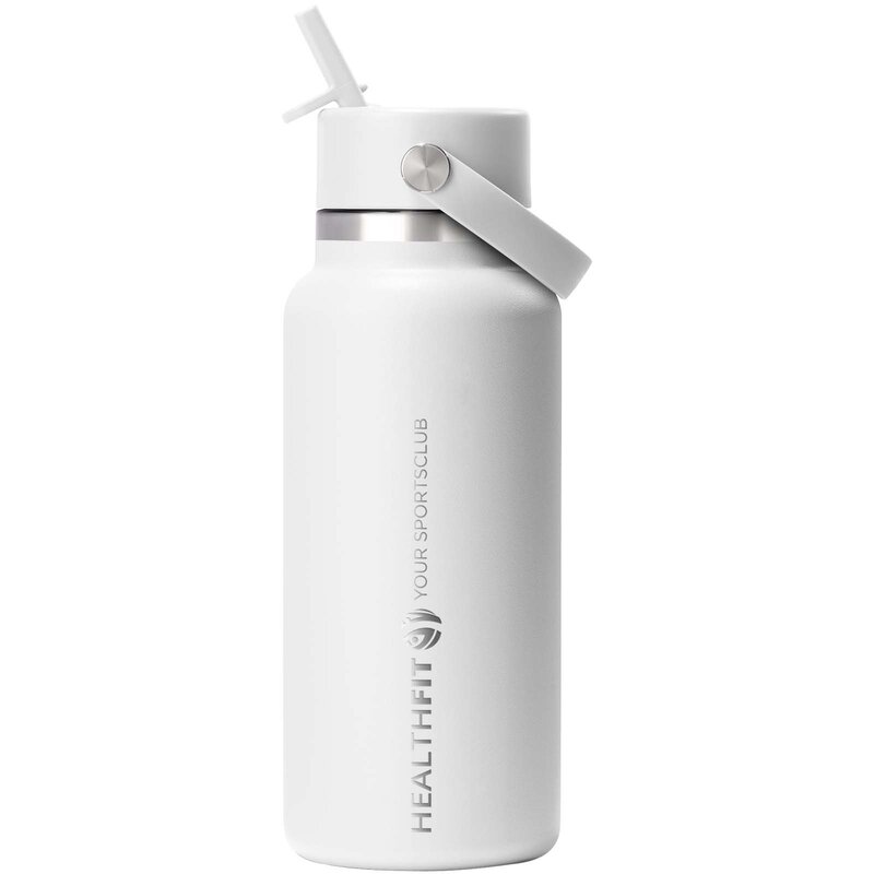 Hydro Flask Wide Mouth 946 ml insulated stainless steel water bottle with straw cap – image 3