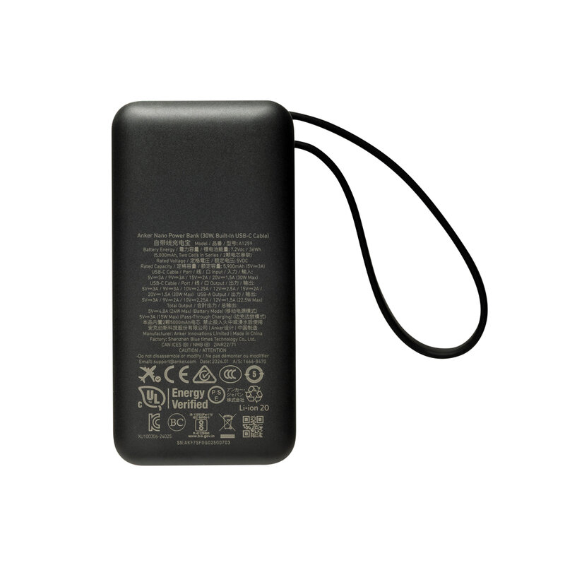 Anker Nano Power Bank 30W, Built-In USB-C Cable – image 10