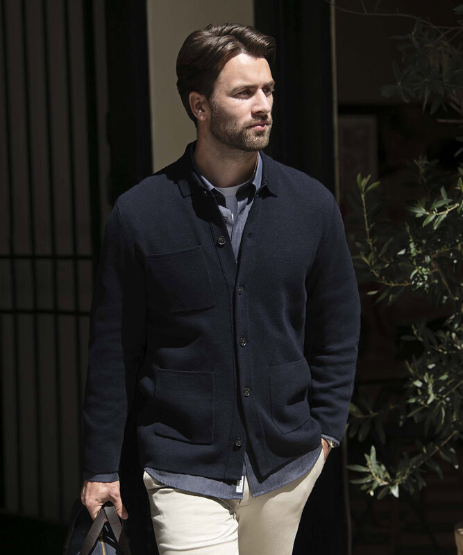 Wilton refined Milano knit overshirt – image 1