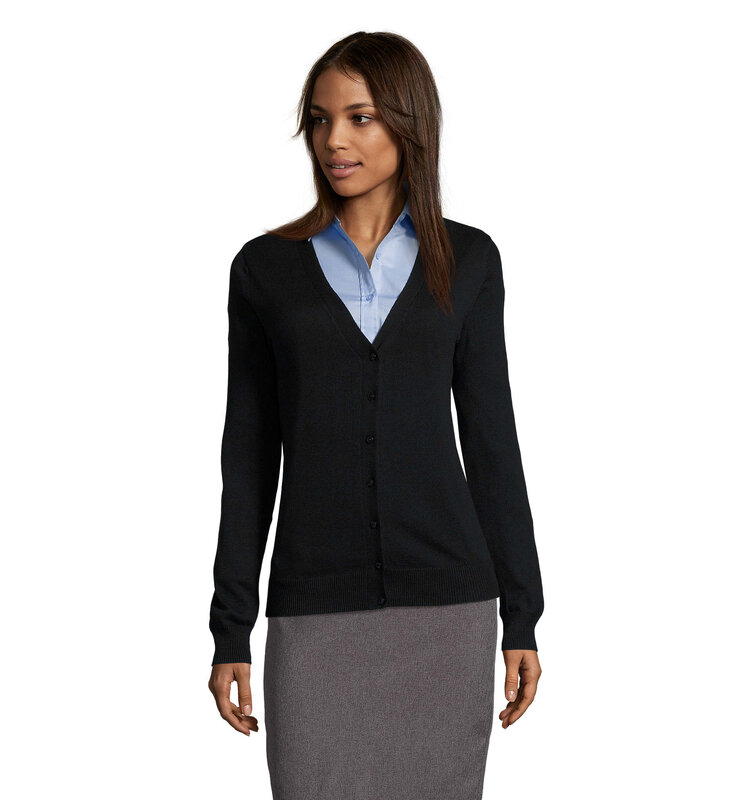GOLDEN WOMEN V NECK CARDIGA – image 1