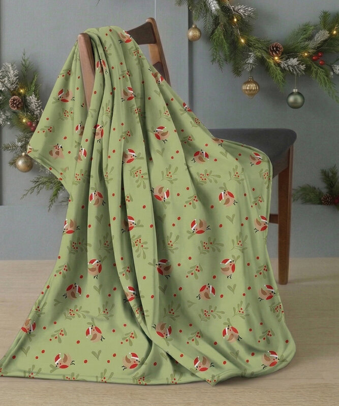 Christmas fleece throw – image 1