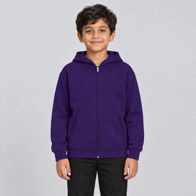 Kids Soft Touch Zip Hoodie – image 11