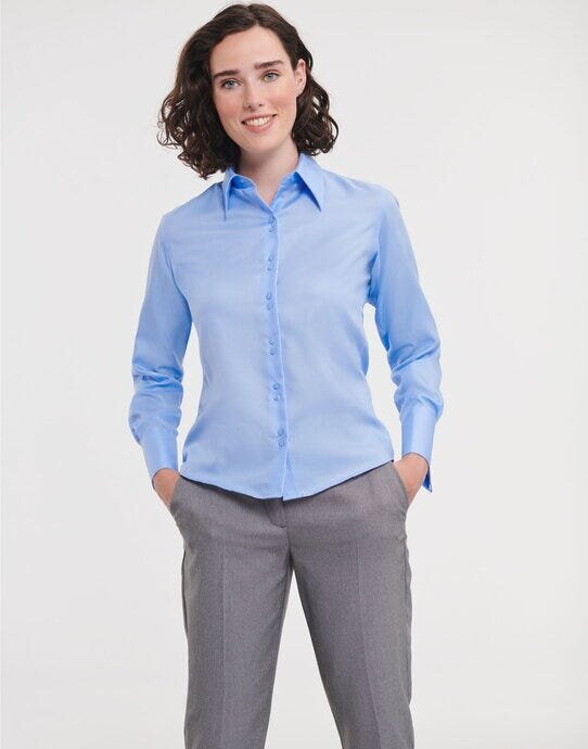 Russell Collection Lady LS NonIron Shirt – image 5