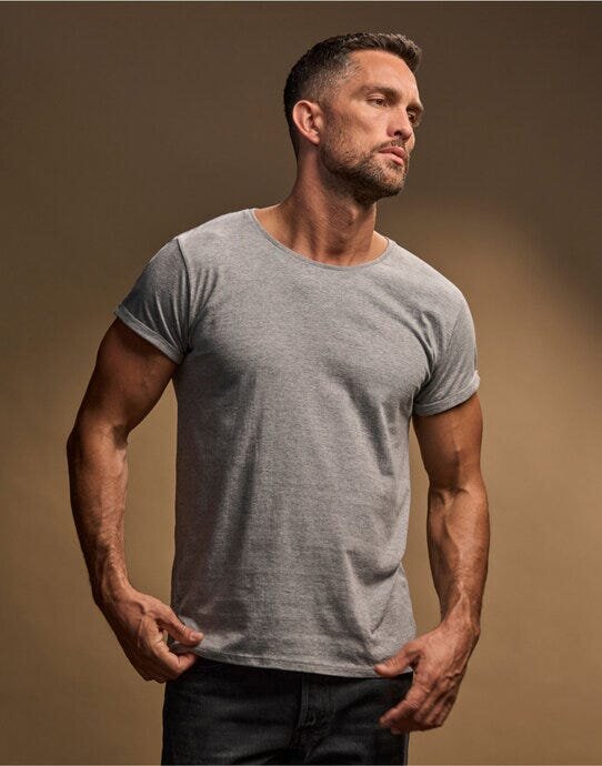 Mens Roll Up Sleeve Tee – image 9