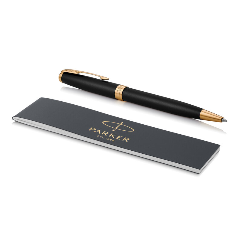 Parker SONNET Ballpoint Pen, Matte Black with Palladium Trim – image 4