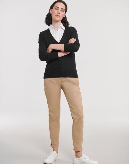 Russell Collection Ladies VNeck Cardigan – image 3
