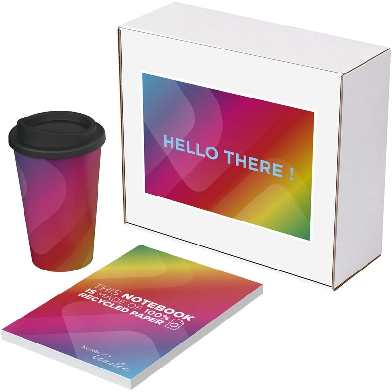 Kendal recycled gift set Novella Austen notebook and Americano tumbler – image 1