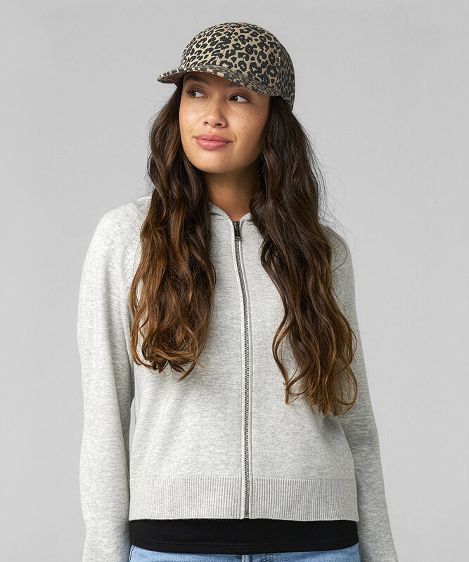 Leopard print 6-panel cap – image 1