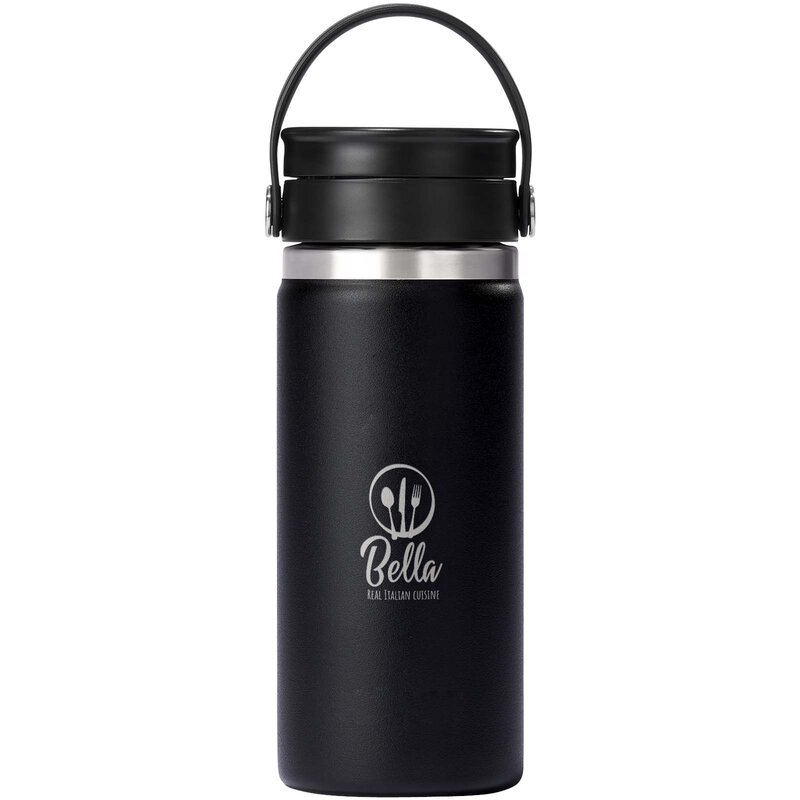 Hydro Flask Wide Mouth 473 ml insulated stainless steel tumbler with Flex Sip™ lid – image 3