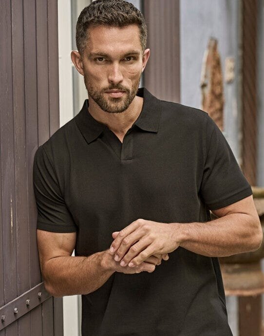 Men's Luxury Stretch VNeck Polo – image 9