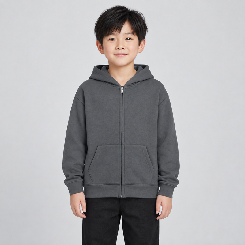 Kids Soft Touch Zip Hoodie – image 7