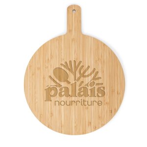 CHEESANO. Round shaped bamboo serving board – image 1