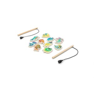 FISHY. Fishing game consisting of 10 wooden fish, ideal for children – image 5