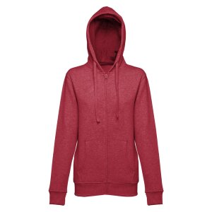 THC AMSTERDAM WOMEN II. Women's hoodie in cotton and polyester with full zip – image 4