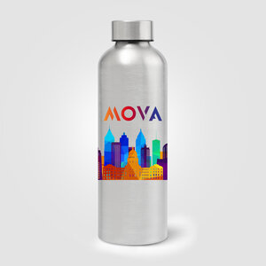 Astrid Recycled Stainless Steel Metallic Bottle - 710 ml