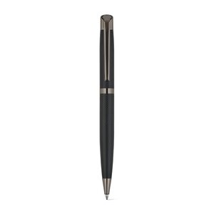 KINGSLEY. Set comprising 1 ballpoint pen and 1 rollerball pen in aluminium, with blue Dokumental® ink – image 1