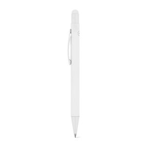 CLINT TOUCH. Ballpoint pen with a modern design made from recycled aluminum (100% rAL), with a rubber finish – image 3