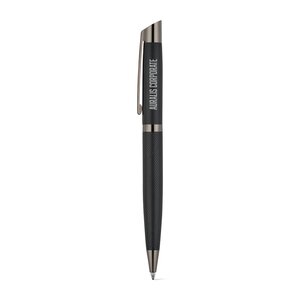 KINGSLEY. Set comprising 1 ballpoint pen and 1 rollerball pen in aluminium, with blue Dokumental® ink – image 2