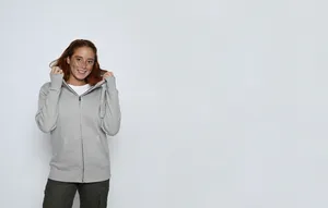 Peach Finish Zip Hoodie – image 1