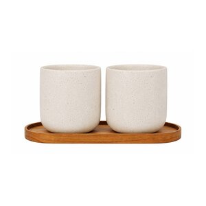 Originalhome oval wooden tray and 150 ml ceramic mug set – image 7