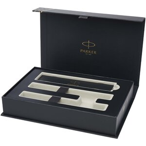Parker IM Essentials rollerball and ballpoint pen set - silver