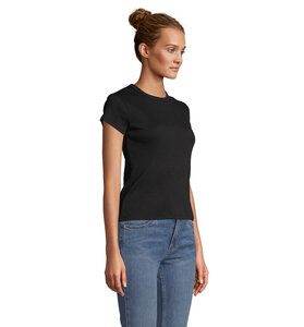 SARA WOMEN'S RIBBED T-SHIRT – image 3