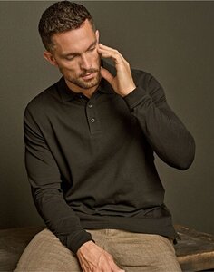 Mens Luxury L/S Stretch Polo – image 3