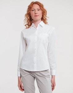 Russell Collection Lady LS PureCot Shirt – image 3