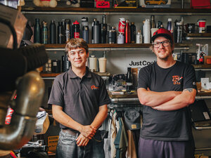 Daniel Jefferies, three months into his pre-press apprenticeship
