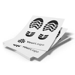 Branded paper floor mat